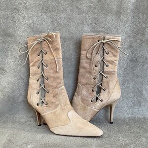 Y2K Tan Vintage Manolo Blahnik